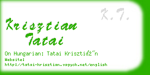 krisztian tatai business card